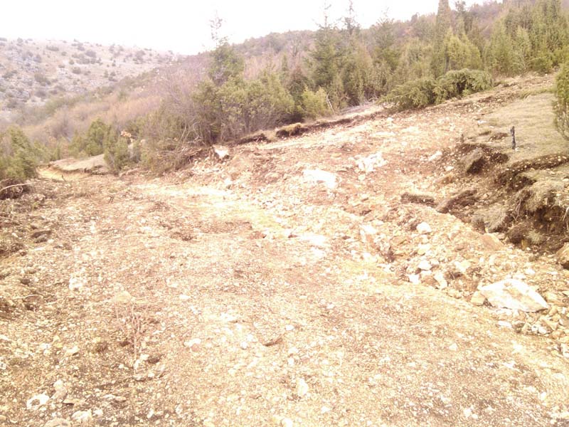 Foto devastacija prostora i probijanje novih puteva Velike Krce 1
