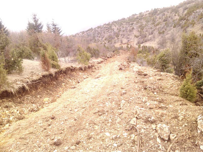 Foto devastacija prostora i probijanje novih puteva Velike Krce 2