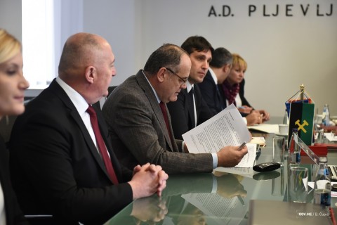 Milutin Simović u posjeti Rudniku uglja u Pljevljima