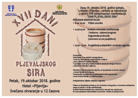 VII DANI PLJEVALJHSKOG SIRA
