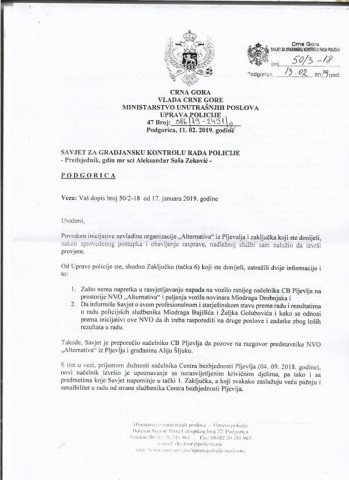 Odgovor Direktora policije (2)