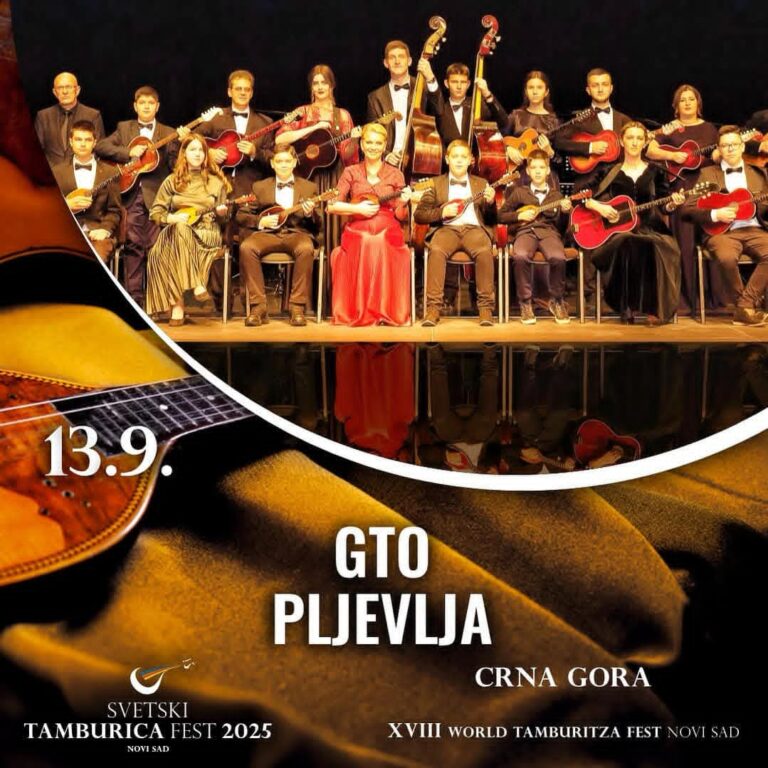Gradski tamburaški orkestar Pljevlja predstavlja Crnu Goru na Tamburica festu u Novom Sadu