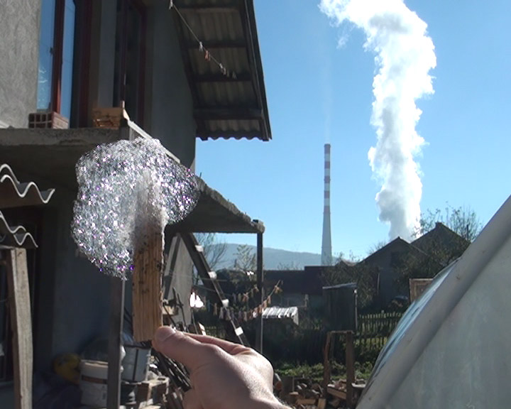 Komini na pjeni od Termoelektrane