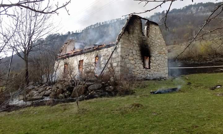 Izgorjela kuća u Đurđevića Tari