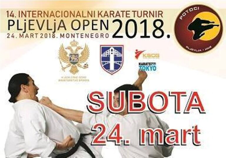 Internacionalni karate turnir 14. „Pljevlja open“ 24. marta