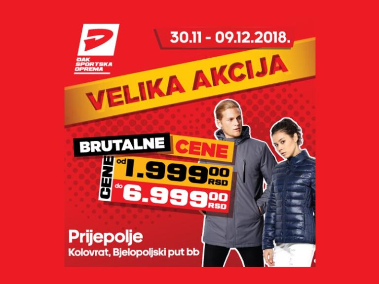 VELIKA ZIMSKA ŠOPING AKCIJA U ĐAK SPORTU!