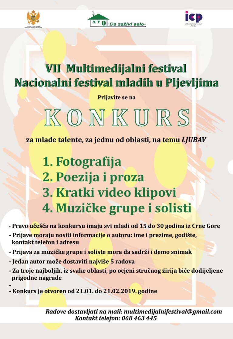 Raspisan konkurs za mlade talente