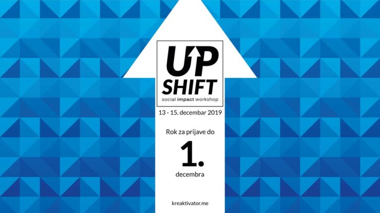 „Kreaktivator“organizuje 14. „UPSHIFT“radionicu