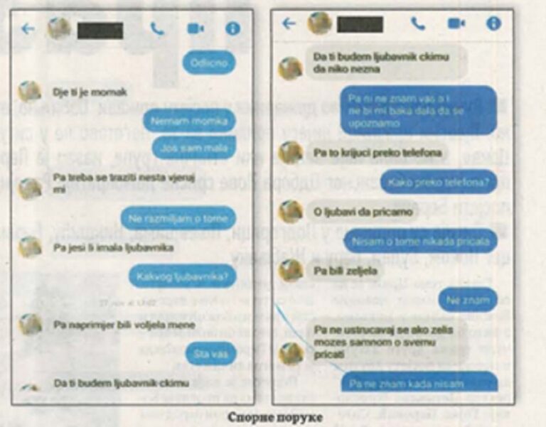 Dopisivanje sa djetetom tužiocu nije sporno