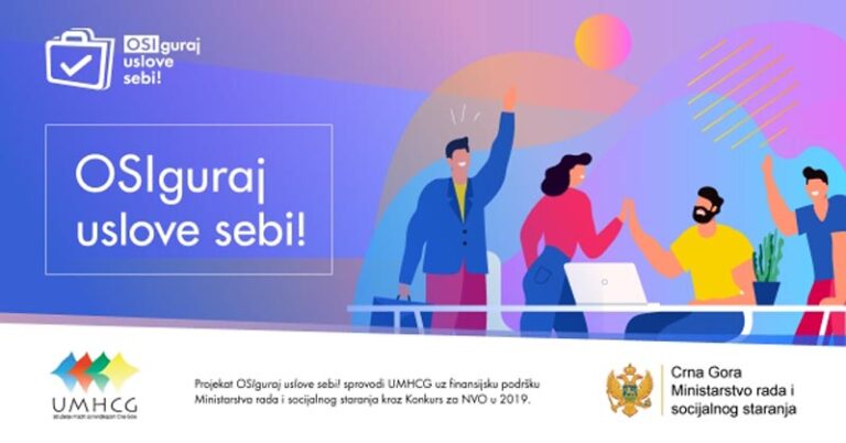 UMHCG RASPISUJE KONKURS za pisanje tekstova za OSI o individualnim iskustvima zaštite i zdravlja na radu