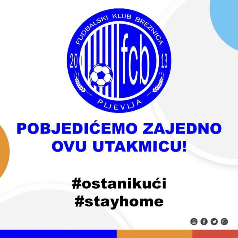 I dječaci FK Breznica poručuju – Ostani u kući