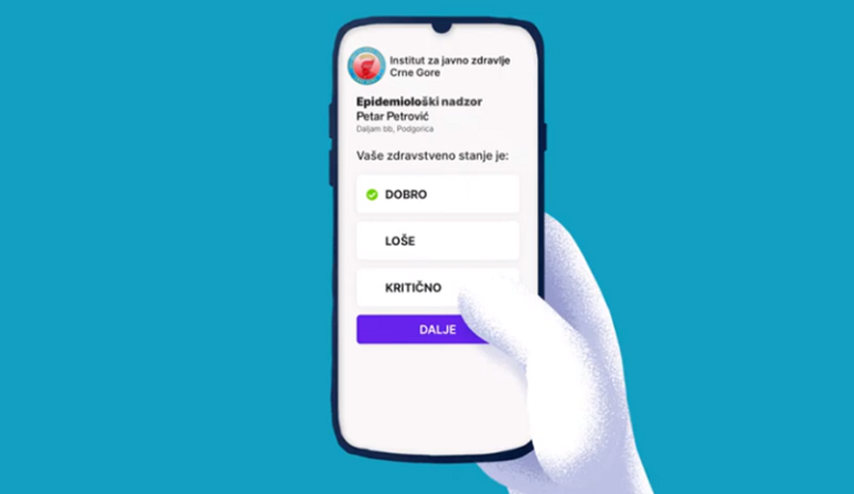 Mobilna aplikacija za prijavu simptoma