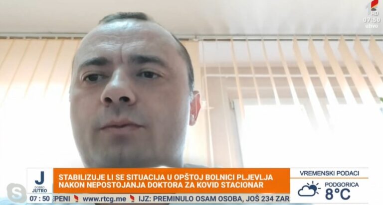 Dr Saša Grbović za RTCG – Izgradnja nove bolnice je velika neophodnost