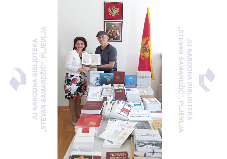 Matica crnogorska poklonila svoja izdanja Narodnoj biblioteci ⹂Stevan Samardžić” u Pljevljima