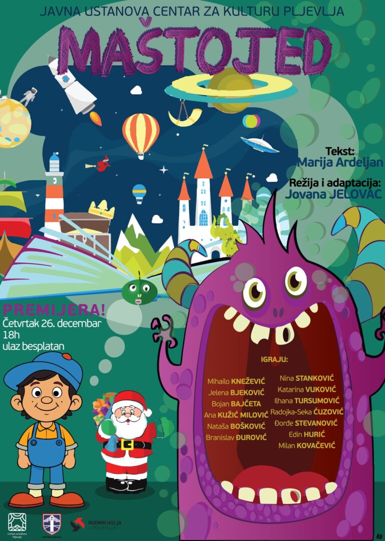 Premijera predstave „Maštojed” u Centru za kulturu Pljevlja