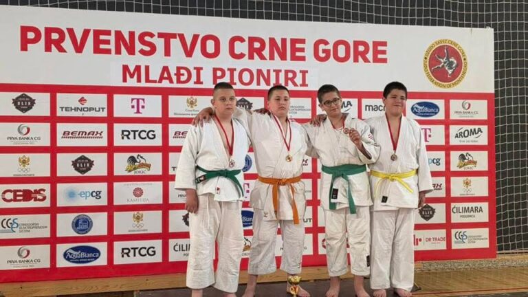 Džudisti Pljevalja osvojili zlato, srebro i bronzu na državnim prvenstvima u Podgorici