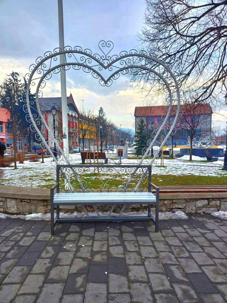 Savjet mladih OO DPS Pljevlja građanima Pljevalja poklonio „Klupu ljubavi“