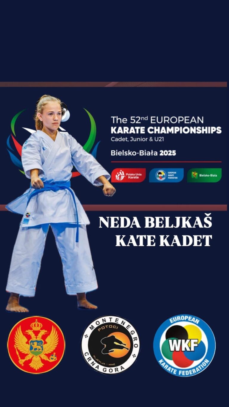 Završne pripreme karate reprezentacije Crne Gore za Evropsko prvenstvo