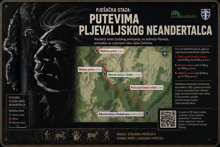 NVO „Da zaživi selo“ realizovao je projekat „Putevi pljevaljskog neandertalca“