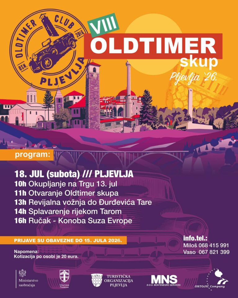 Pljevlja 18. jula domaćin VIII Oldtimer skupa